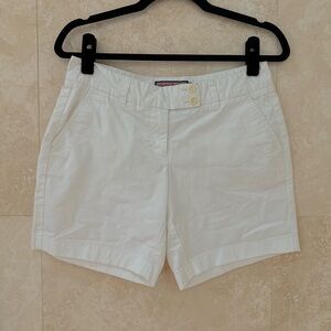 Vineyard Vines White Chino Shorts Double Button Waist Size 2